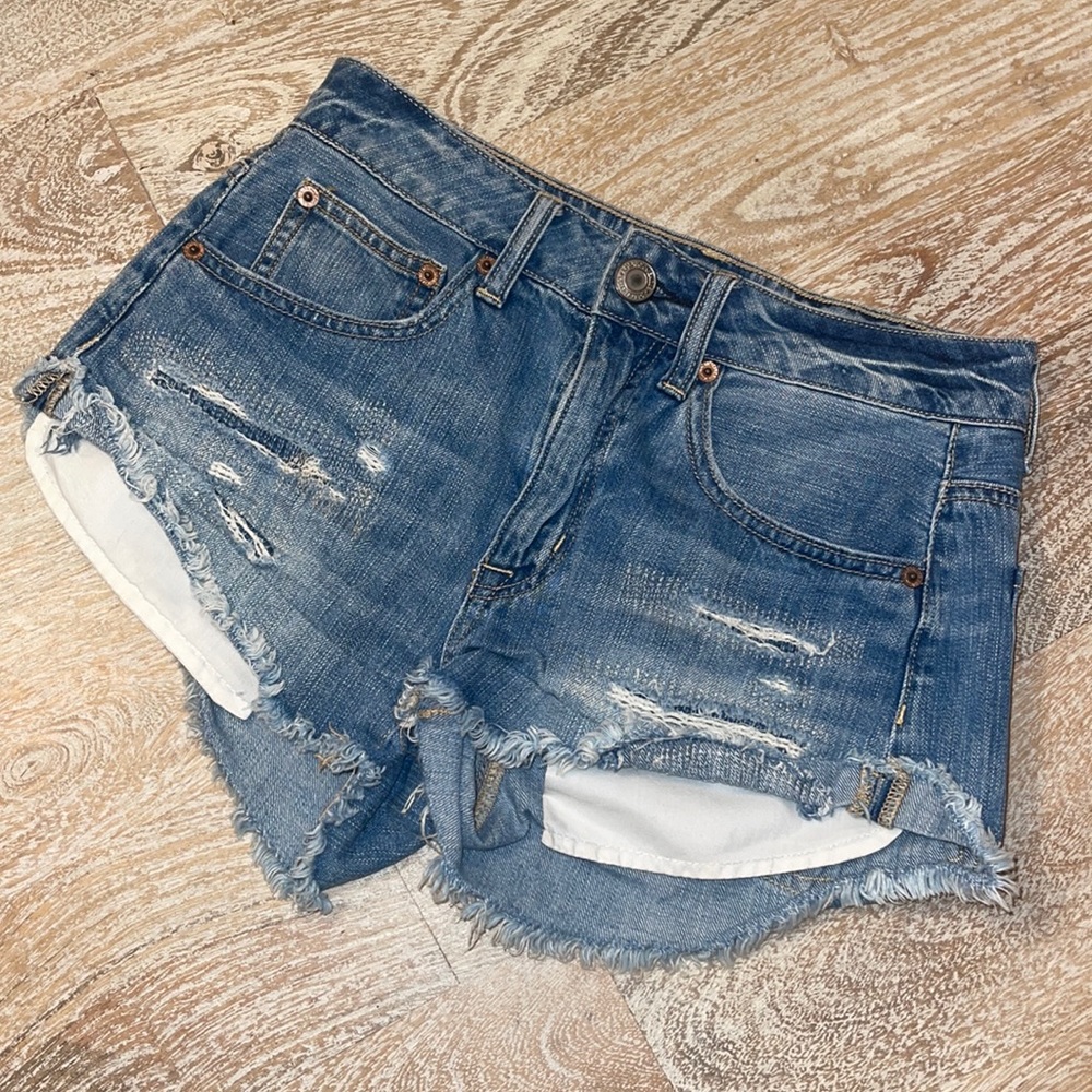 American Eagle Outfitters Vintage Hi-Rise Festival Denim Jean Shorts